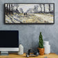 The Road, Effect of Snow at Sunset, 1869 - Floater Framed Canvas Print