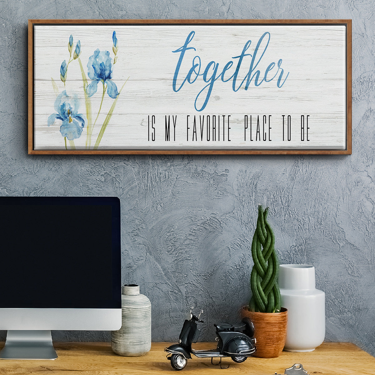 Together - Floater Framed Canvas Print