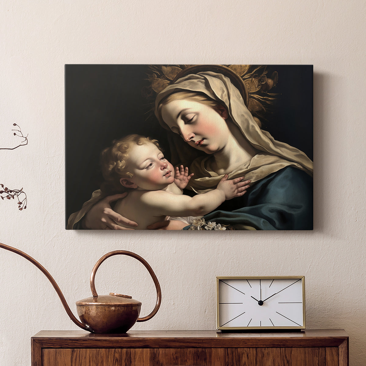 Madonna and Child LXXIII - Canvas Art Print