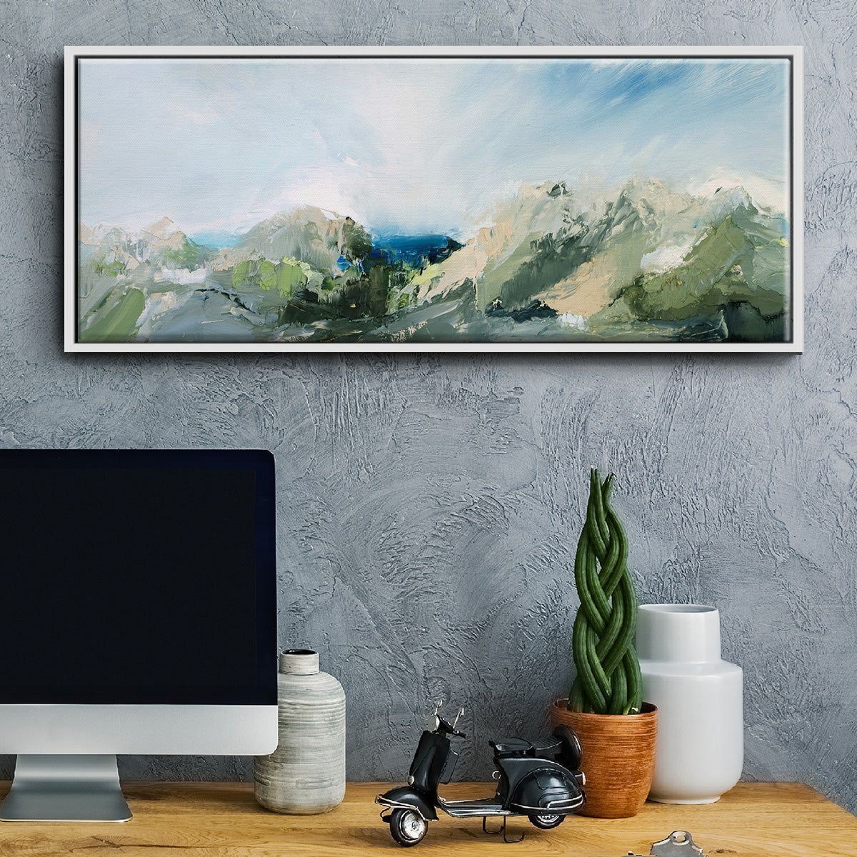 Nature's Peace II - Floater Framed Canvas Print