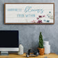 Happiness Blooms - Floater Framed Canvas Print