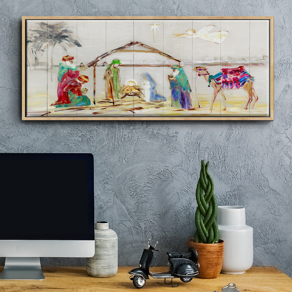 Nativity - Floater Framed Canvas Print