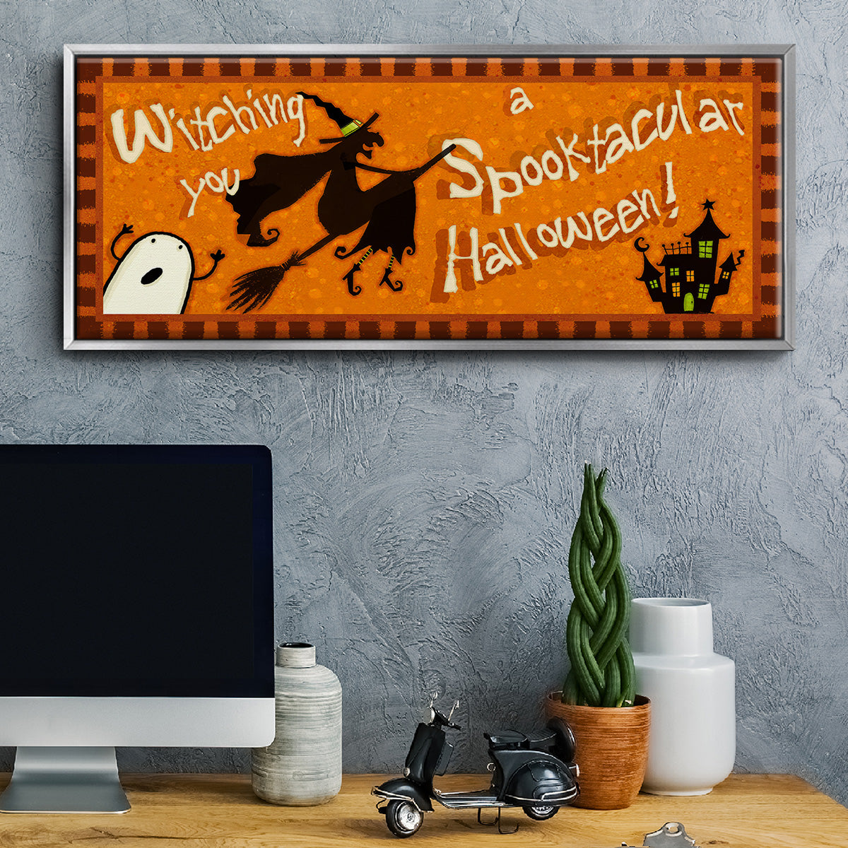 Spooktacular Collection D - Floater Framed Canvas Print