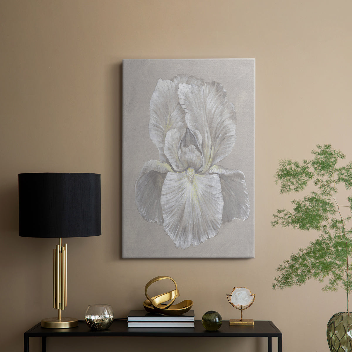 White Iris I - Canvas Art Print