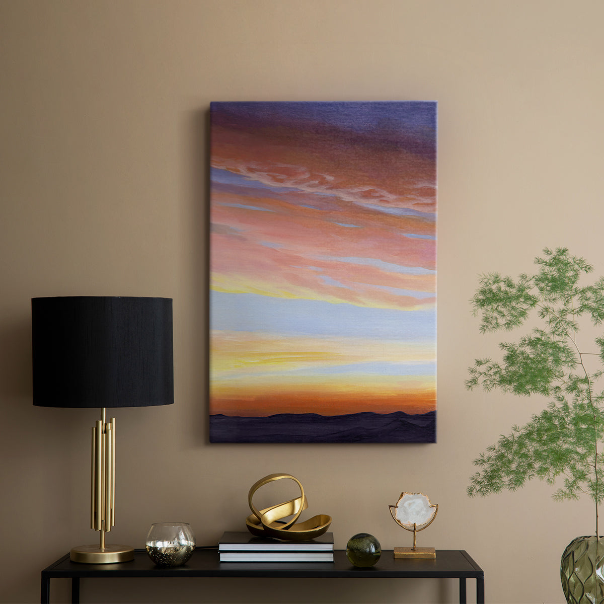 Ignited Dusk II - Canvas Art Print