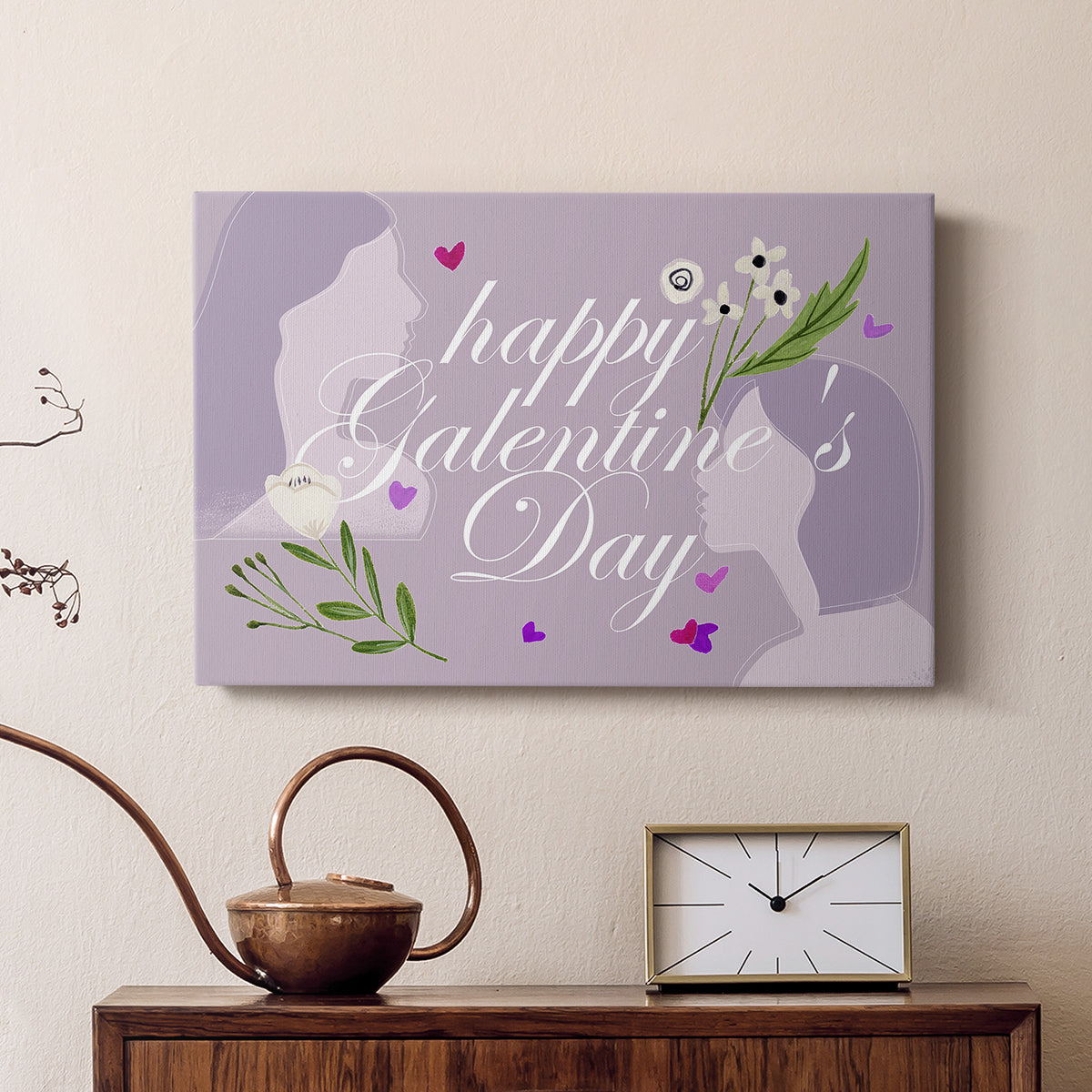 Happy Galentine's Day Collection A - Canvas Art Print