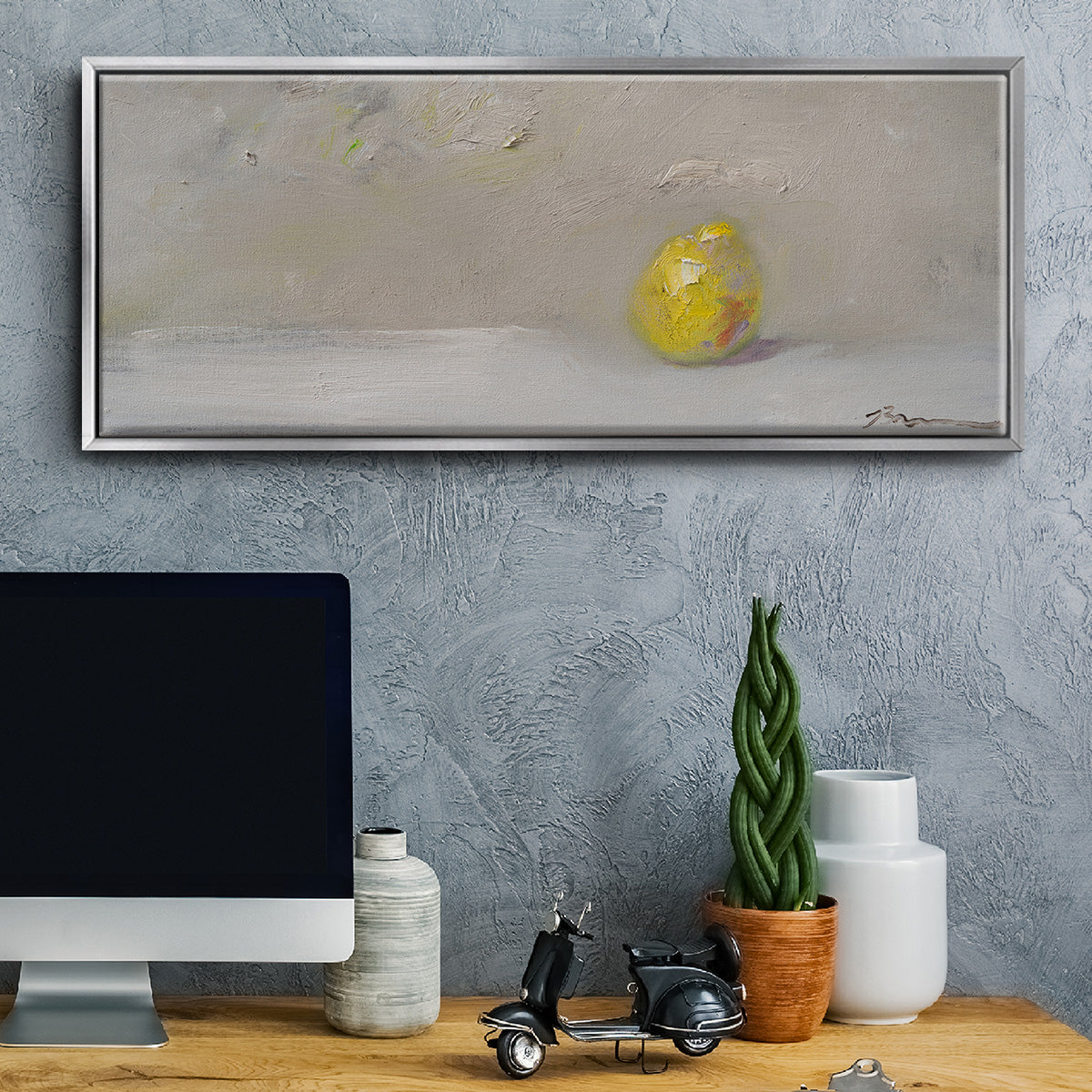 Lemon-Lime - Floater Framed Canvas Print