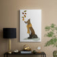 Fox Leaves on Nose - Canvas Art Print