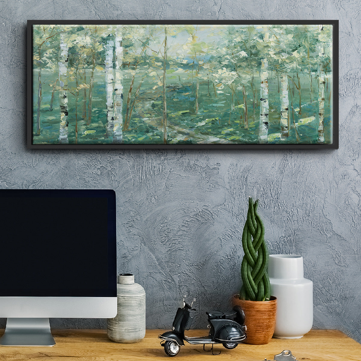 Meadow Light - Floater Framed Canvas Print
