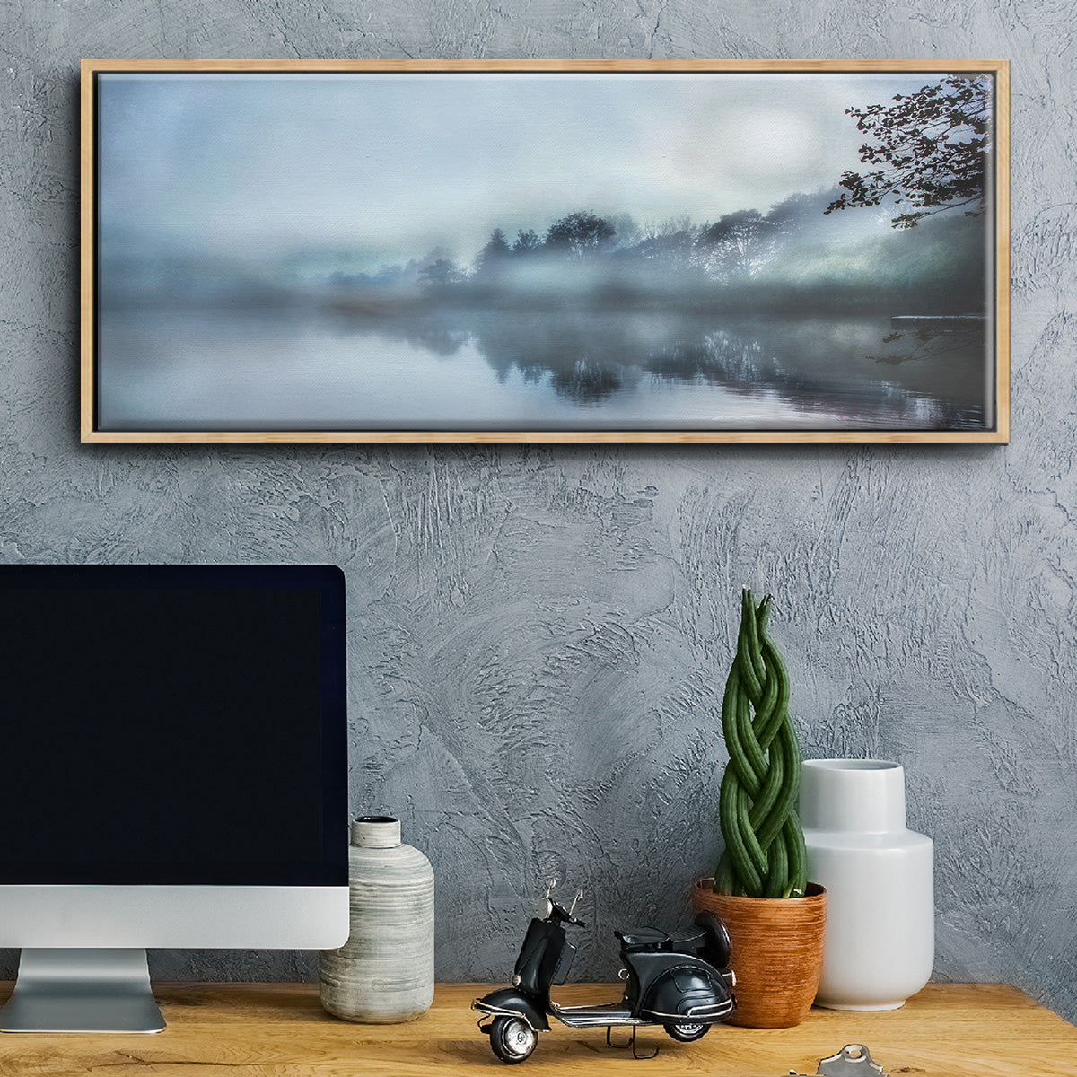 Morning Wonders - Floater Framed Canvas Print