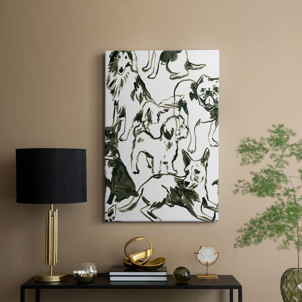 Canine Collage I - Canvas Art Print