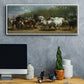 The Horse Fair - Floater Framed Canvas Print