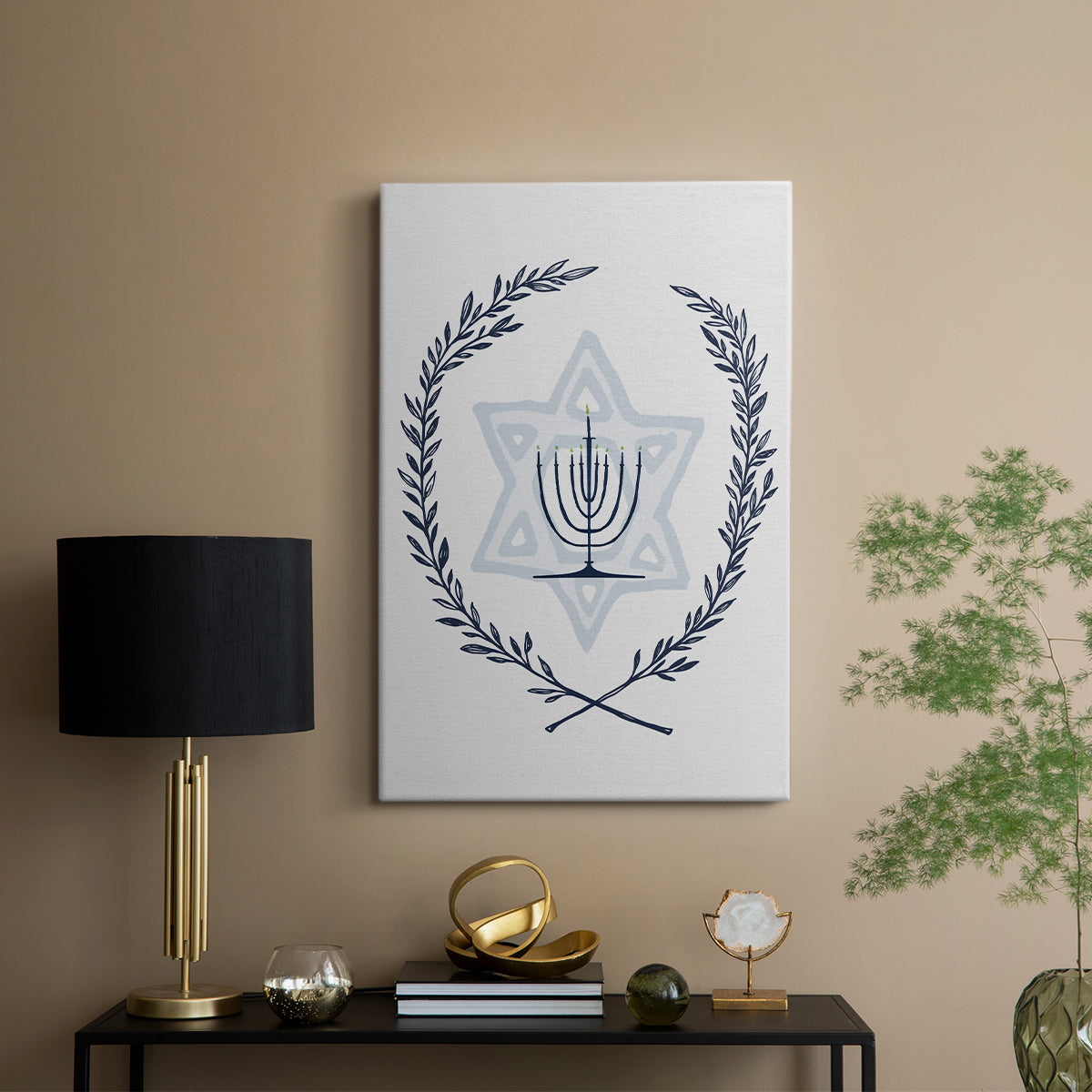 Happy Hanukkah I - Canvas Art Print