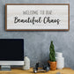 Beautiful Chaos - Floater Framed Canvas Print