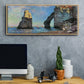 The Rocky Cliffs of Étretat - Floater Framed Canvas Print