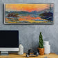 Sunset on the Seine in Winter, 1880 - Floater Framed Canvas Print