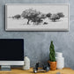 Treeline Sketch II - Floater Framed Canvas Print
