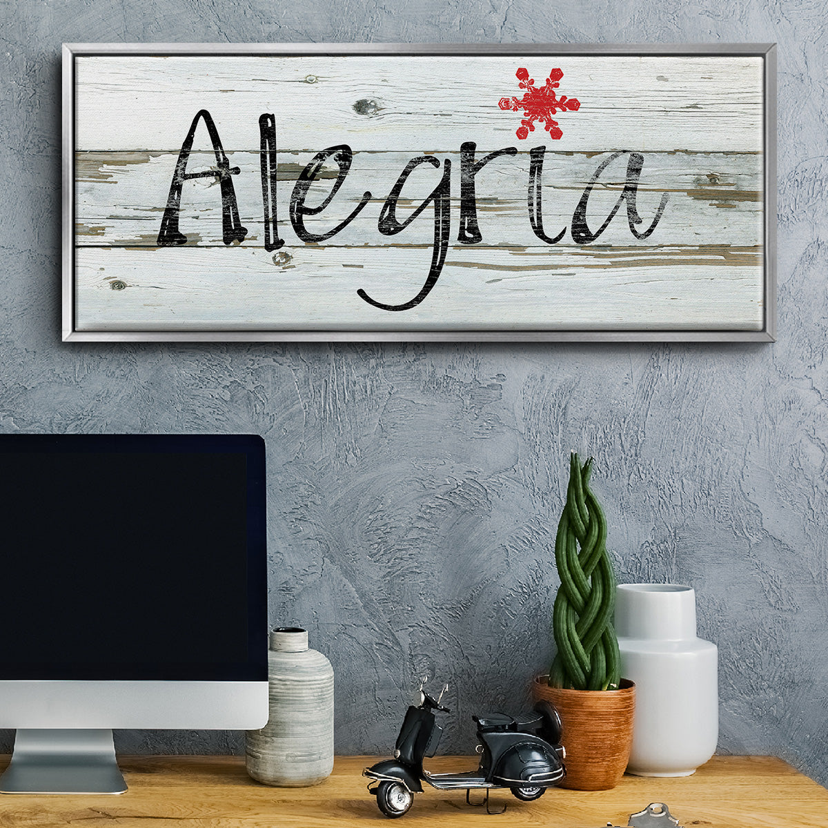 Alegria - Floater Framed Canvas Print