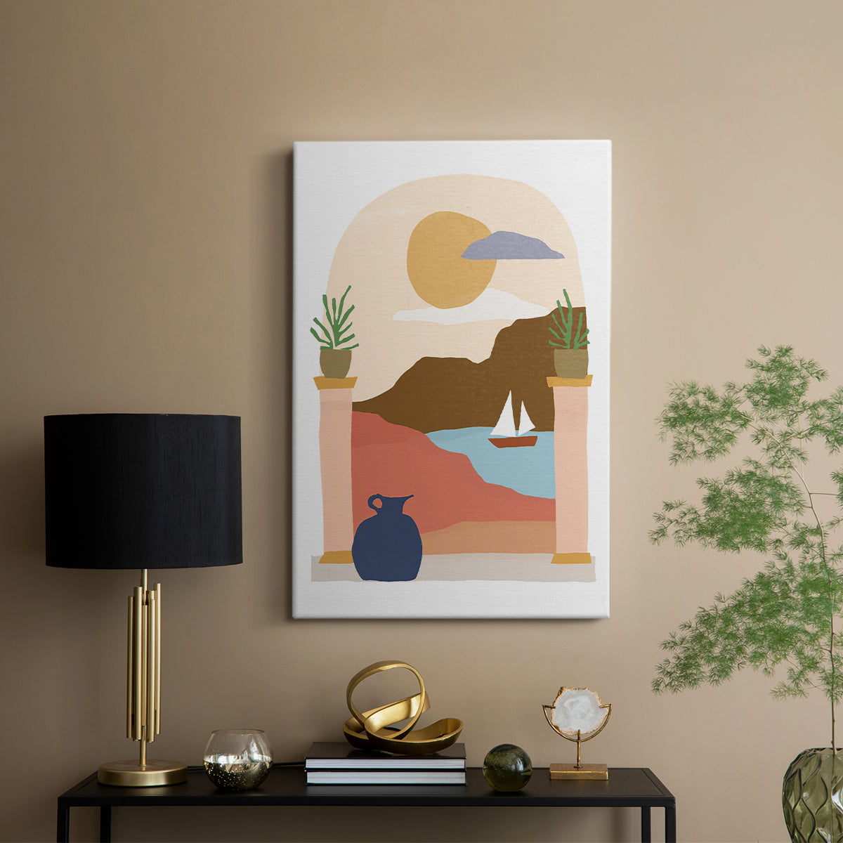 Paper Scene III - Canvas Art Print