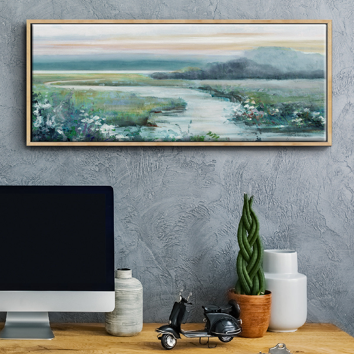 Eternity in Twilight - Floater Framed Canvas Print