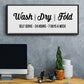 Wash Dry Fold - Floater Framed Canvas Print