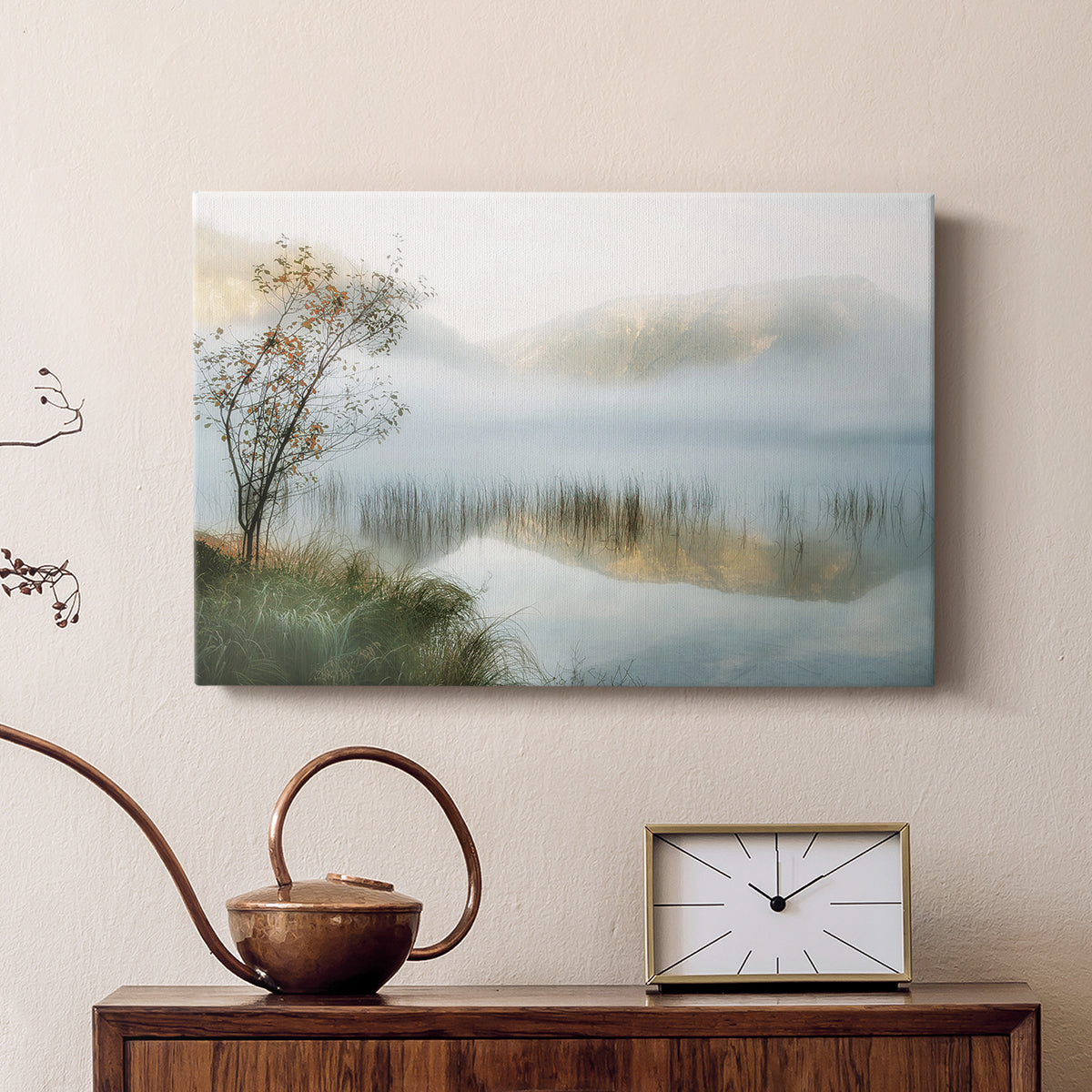 Golden Mirror of October - Canvas Art Print