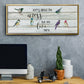We Live Here - Floater Framed Canvas Print