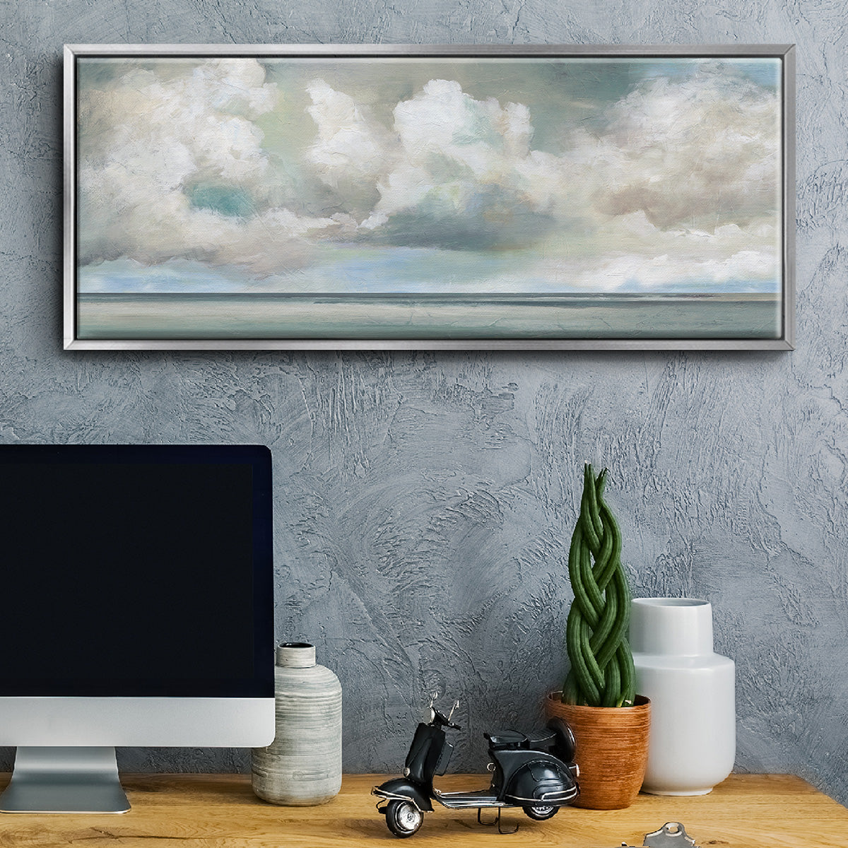 Cloudscape Vista I - Floater Framed Canvas Print