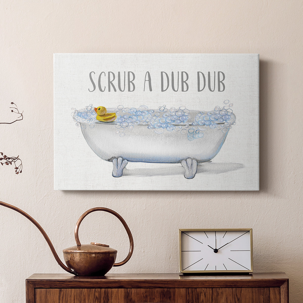 Scrub A Dub - Canvas Art Print