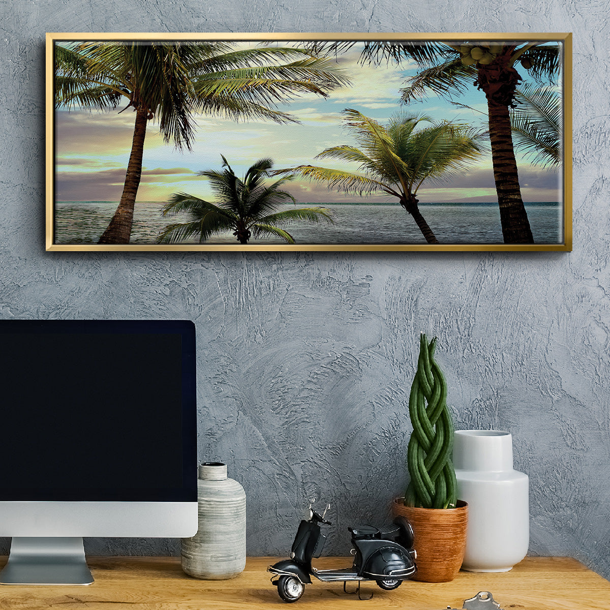 Honduras Sunset - Floater Framed Canvas Print