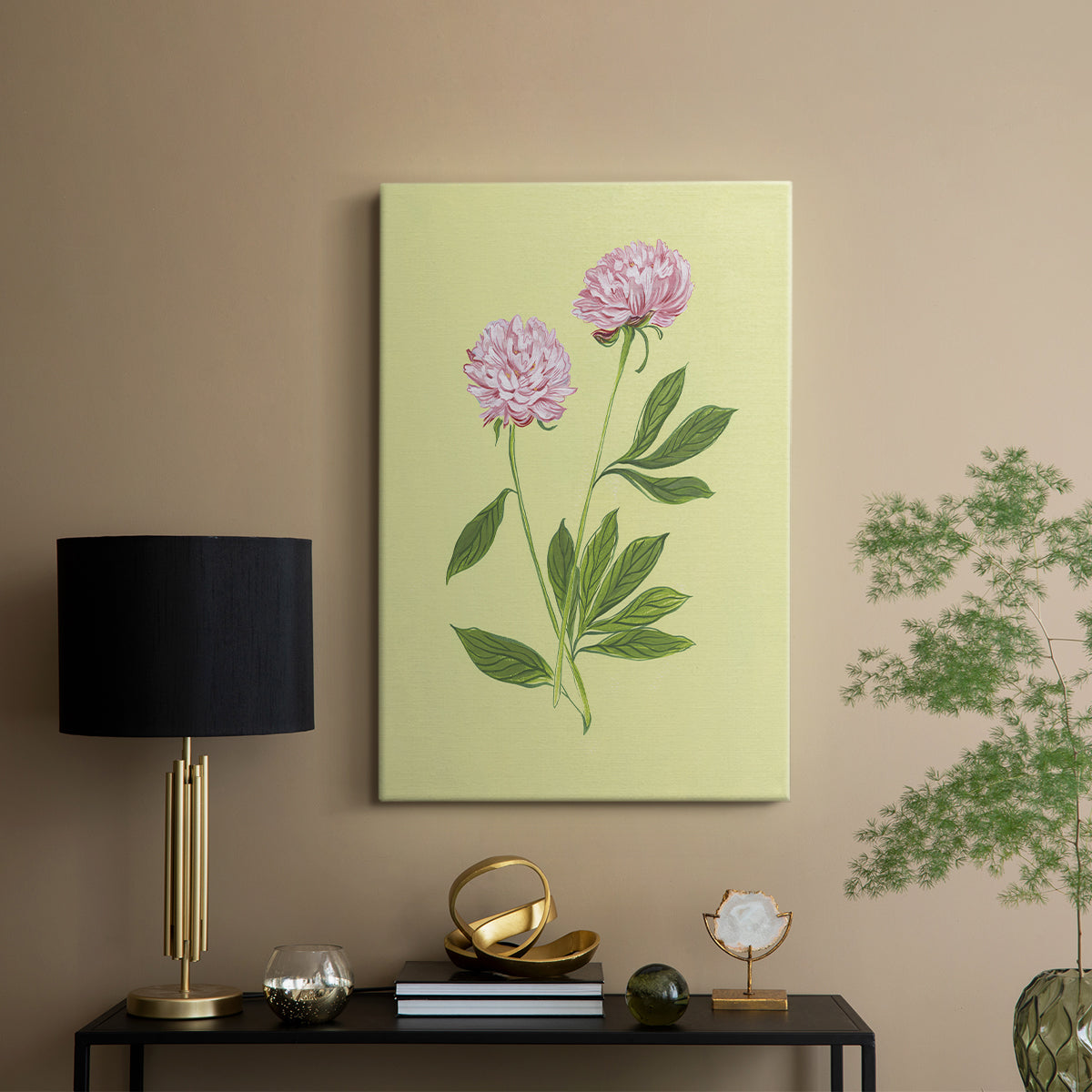 Peonies in Yellow II - Canvas Art Print