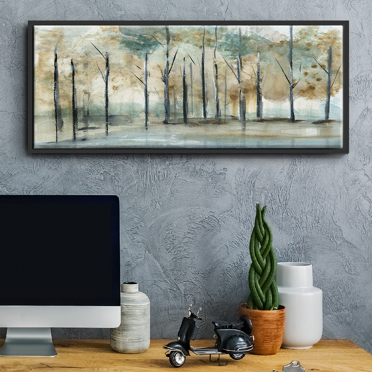Debruce Light - Floater Framed Canvas Print