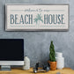 Our Beach House - Floater Framed Canvas Print