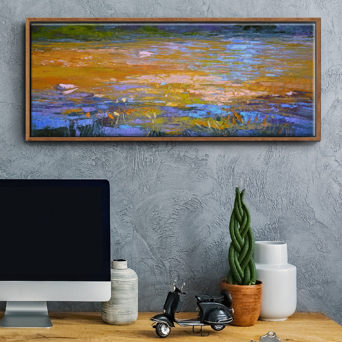 Indian Summer - Floater Framed Canvas Print