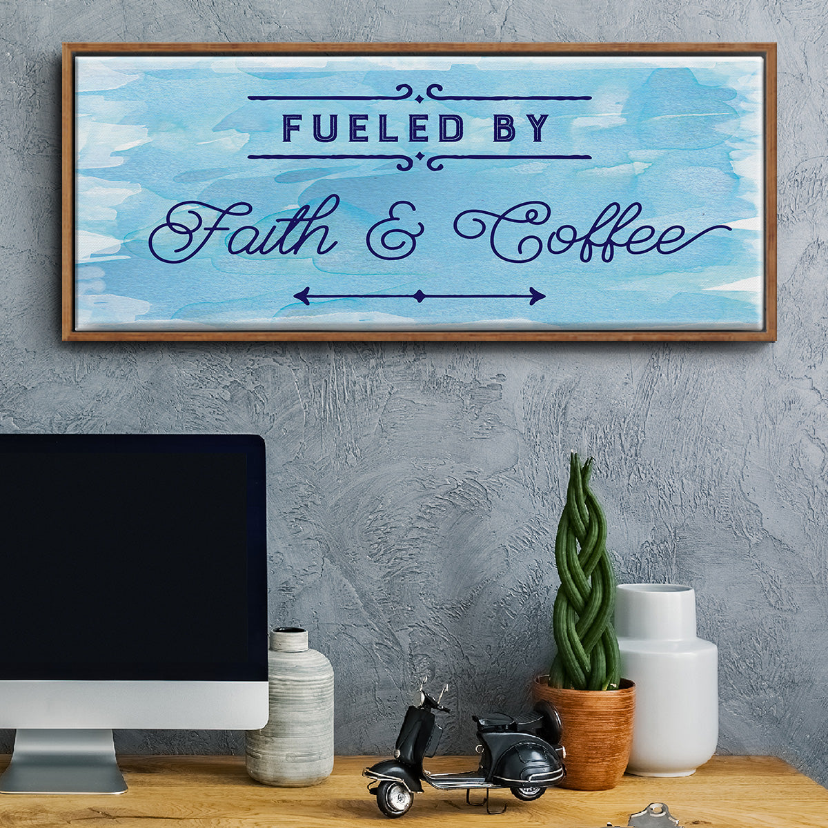 Fueled By - Floater Framed Canvas Print