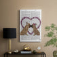 French Kiss and Flower Heart - Canvas Art Print