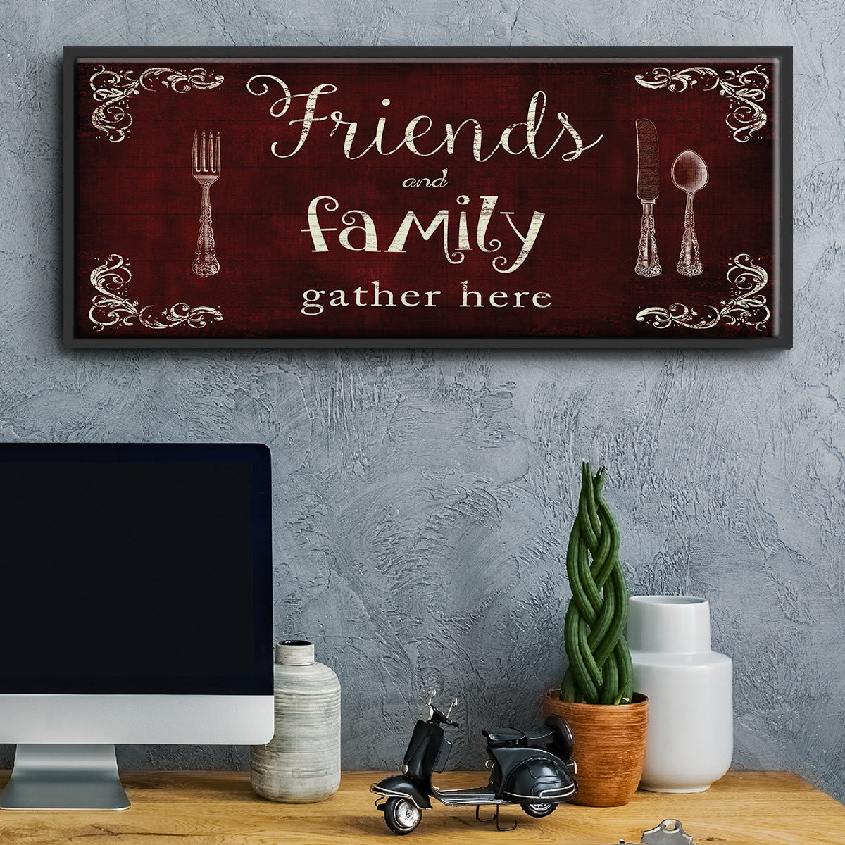 Friends and Family - Floater Framed Canvas Print