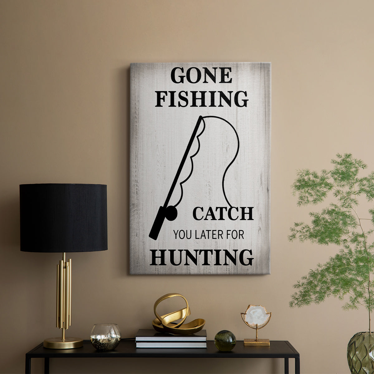 Gone Fishing - Canvas Art Print