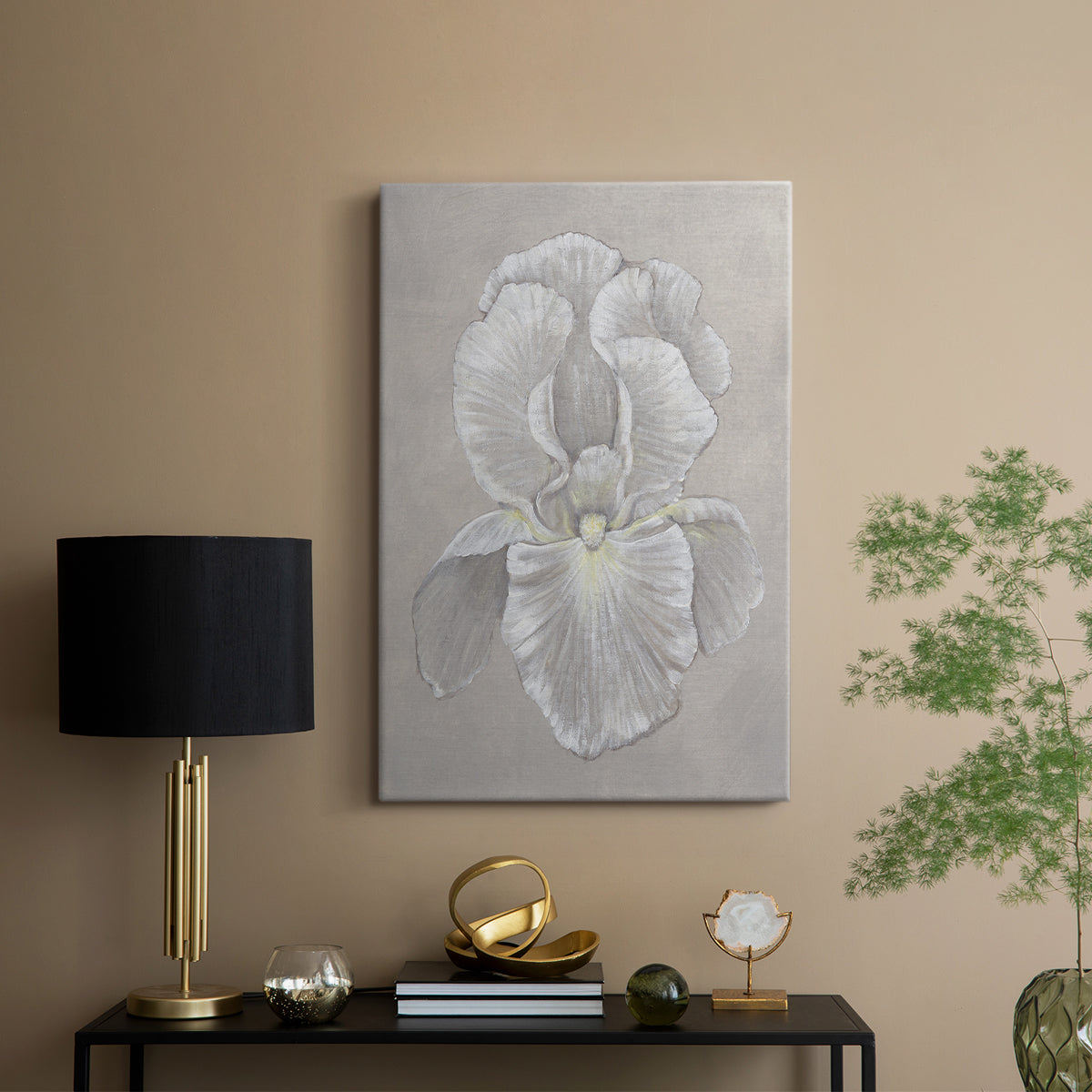 White Iris II - Canvas Art Print