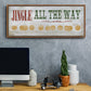 Jingle All the Way - Floater Framed Canvas Print