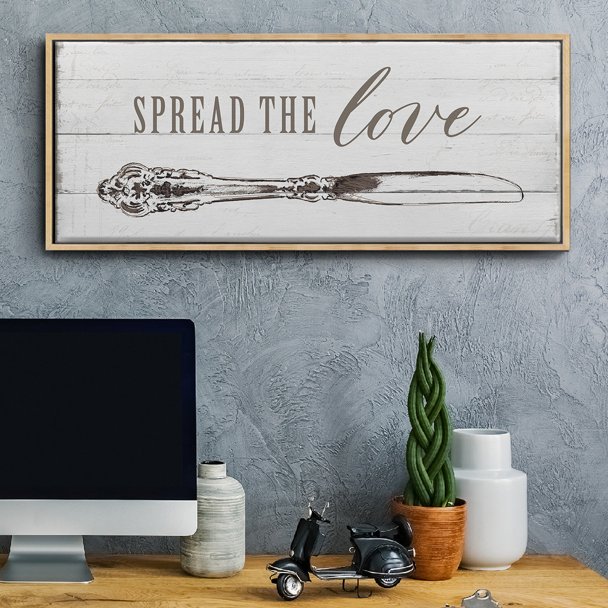 Spread the Love - Floater Framed Canvas Print