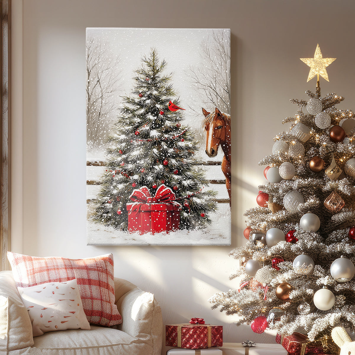 Twilight of Frostlit Icicles - Canvas Art Print