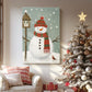 Frostlit Evergreen at Dawn - Canvas Art Print