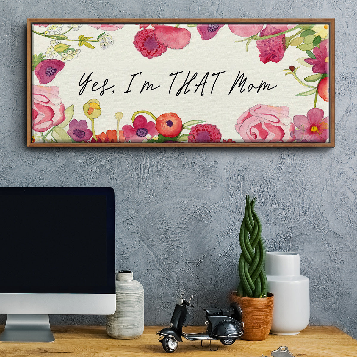 You Da Mom Collection D - Floater Framed Canvas Print
