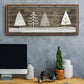 Wooded White Christmas Collection D - Floater Framed Canvas Print