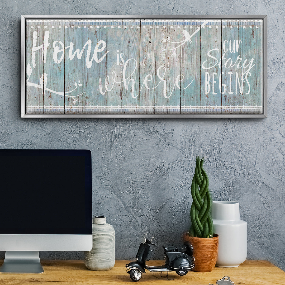 Home Story - Floater Framed Canvas Print