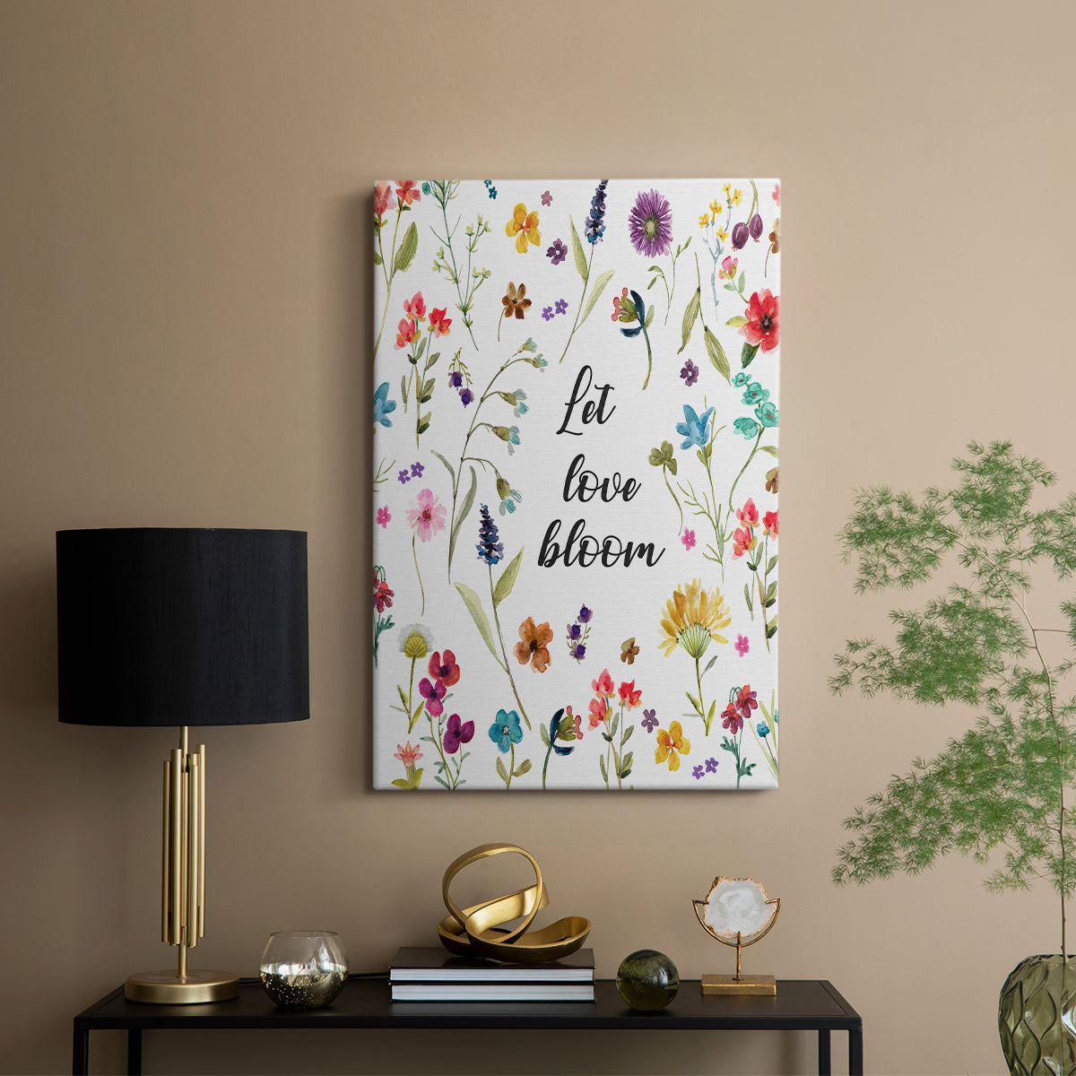 Let Love Bloom - Canvas Art Print