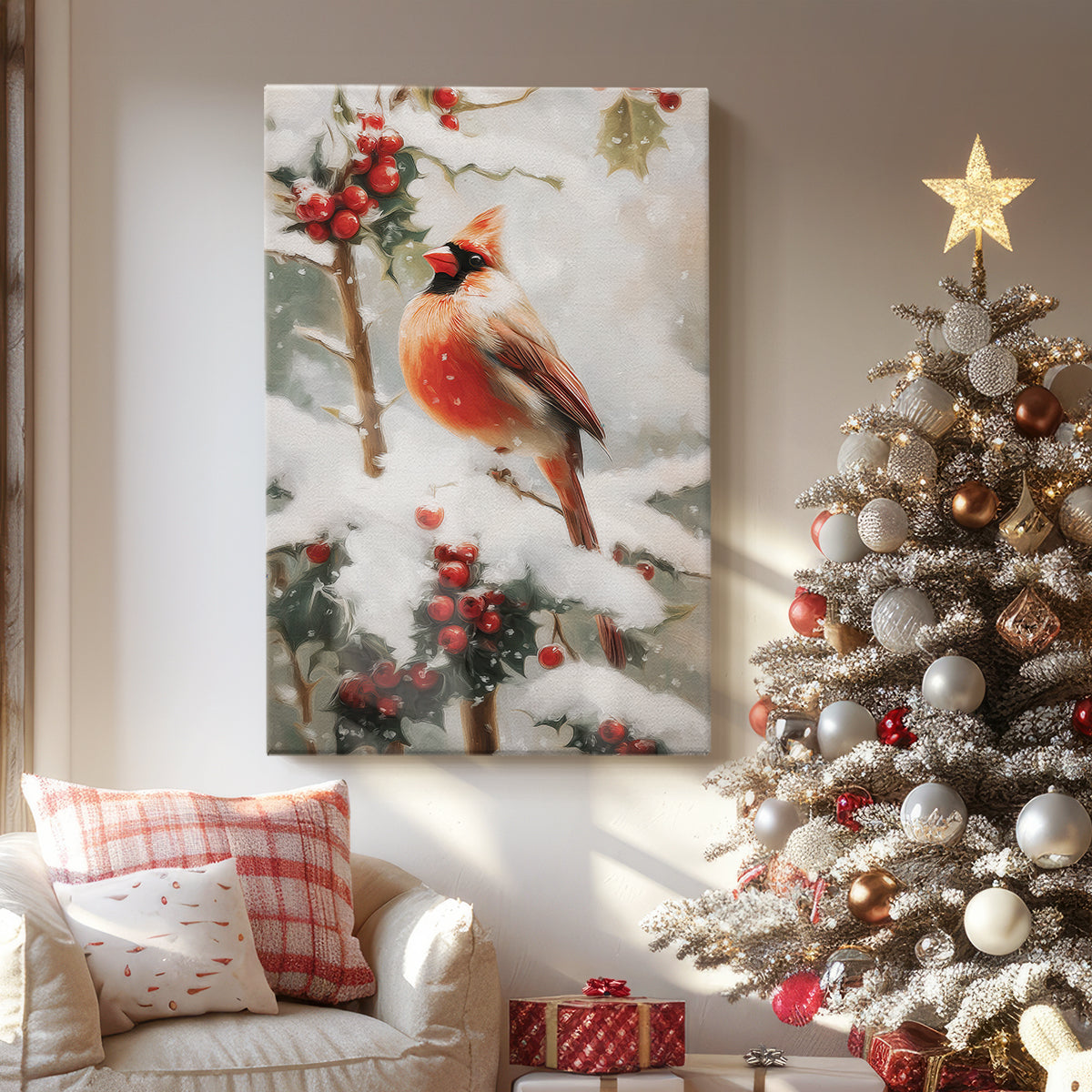 Golden Carols Serenade - Canvas Art Print