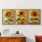 Floral Study Series CLVIII - Restickable Framed Art Set