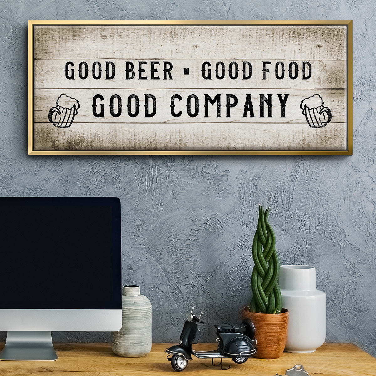Good Company - Floater Framed Canvas Print